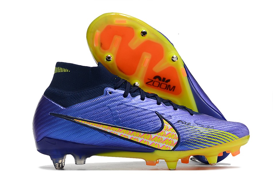 Nike Air Zoom Mercurial Superfly IX Elite SG - bleu jaune